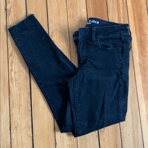 Black American eagle skinny jeans